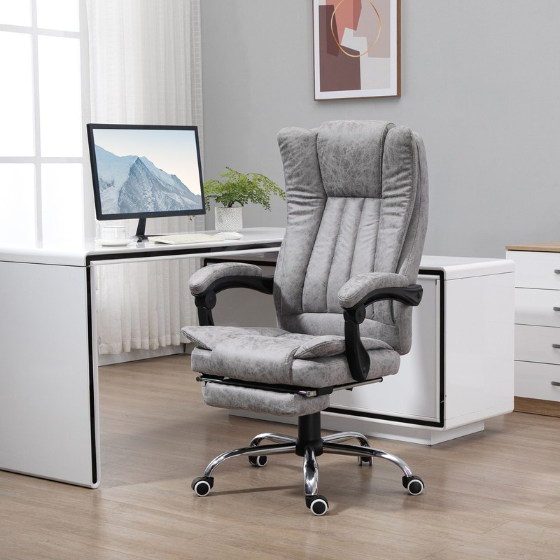Massage Executive Office Chair Ergonomic High Back Computer Desk Lumbar Support gallery