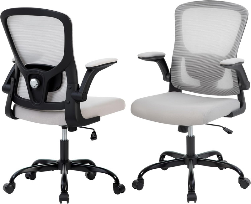 Ergonomic Mesh Office Chair 350Lbs with Adjustable Lumbar Support & Wheels