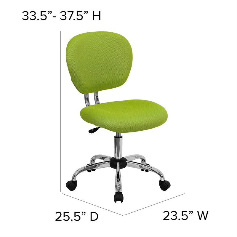 Scranton & Co Mid-Back Mesh Task Office Chair in Apple Green gallery