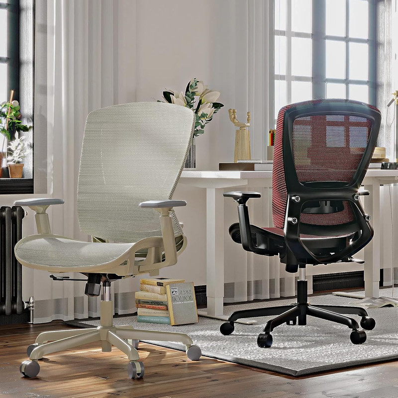 Mesh Office Chair,Ergonomic Computer Desk Chair,Sturdy Task Chair- Adjustable Lu gallery