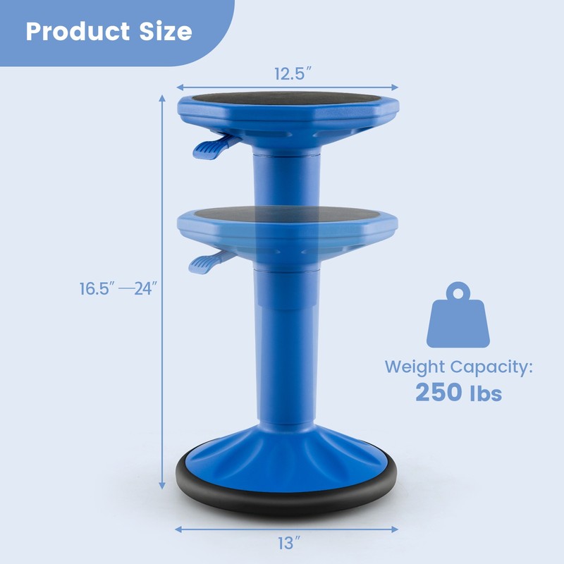 Kids Active Motion Stool Ergonomic Wobble Chair w/360-Degree Flexible Wiggle gallery