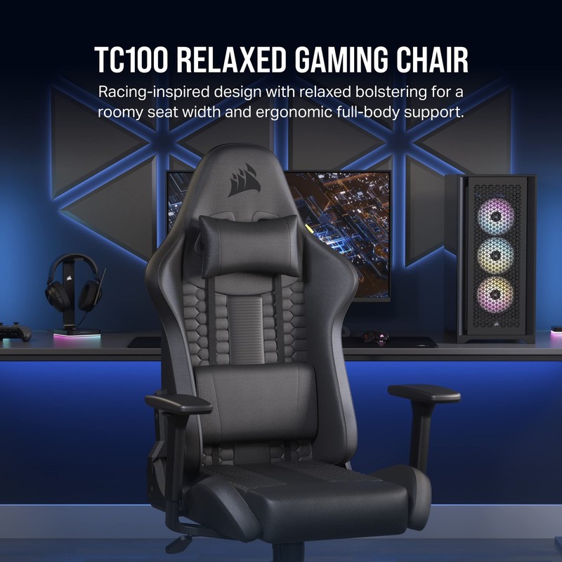 Corsair TC100 RELAXED Gaming Chair Leatherette gallery
