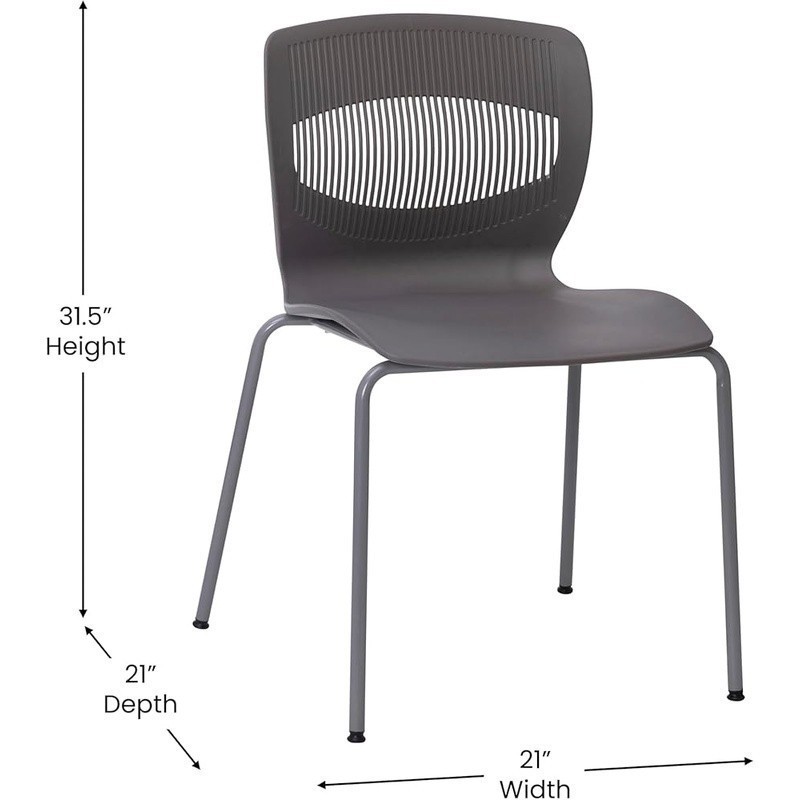 Durable Stackable Chair Ergonomic Design Office Home Use Multipurpose Seating gallery
