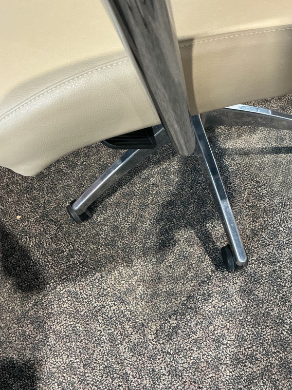 High Back Conference / Office Chair in Beige Leather by OFS gallery