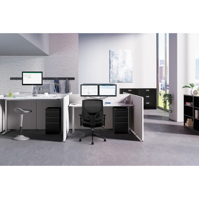 Basyx P7224GYGY Panel System 24"W x 72"H Gray gallery