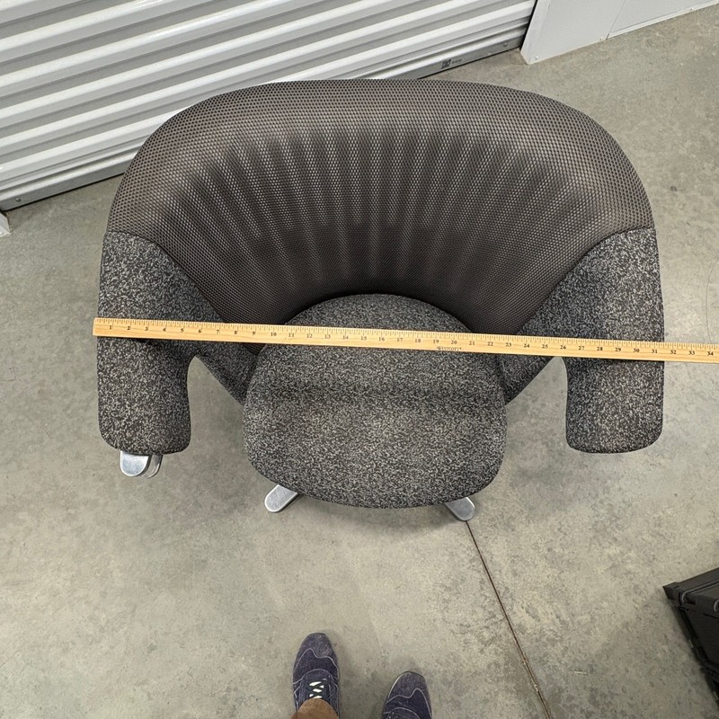 Steelcase i2i Collaborative Ergonomic Dual Swivel Gray Lounge Chair *no deskpad* gallery