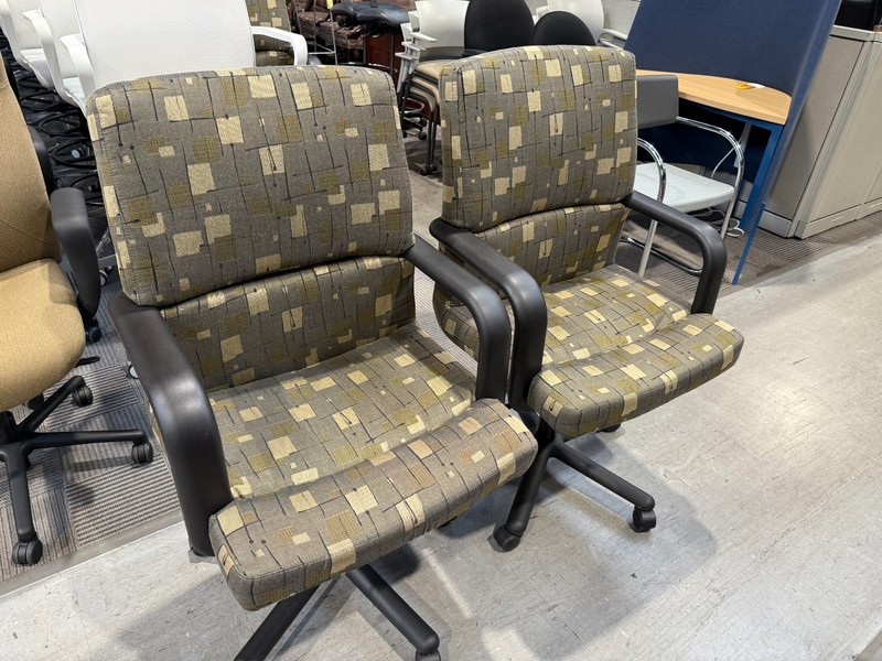 Mid Back Conference Chair/Multi-Color Designer Fabric by Brayton International