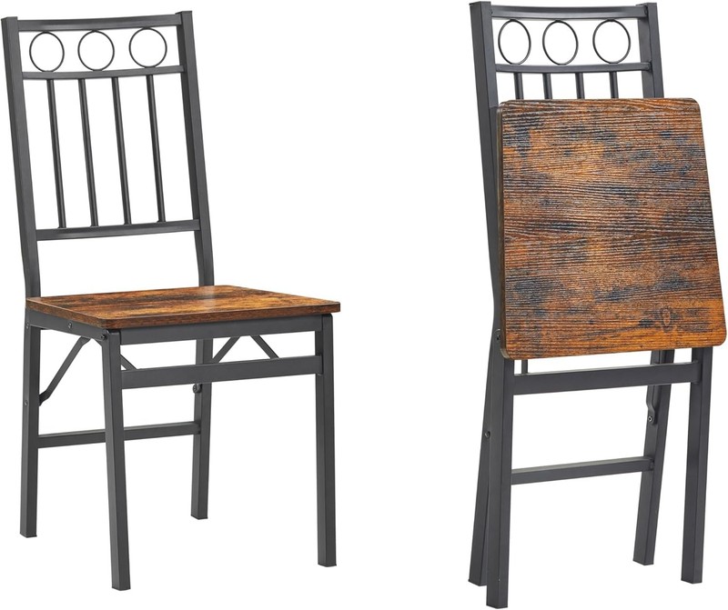 Rpuzonier Folding Dining 15.7 inches x 18.1 x 34.8 inches, Set of 2