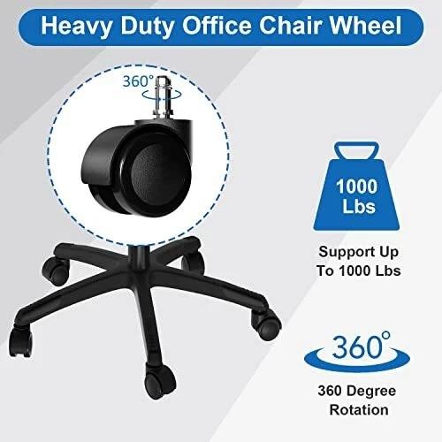 Office Chair Wheels Replacement 5 Pcs 2 Inch Office Chair Casters Heavy Duty | E gallery