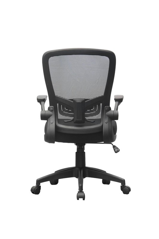 Boss Office Products Flip Arm Mesh Task Chair in Black with Black Frame gallery