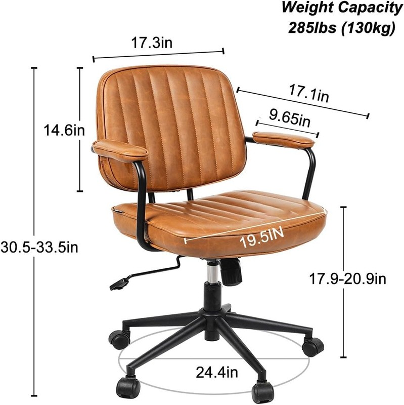 Brown Vintage Office Chair gallery