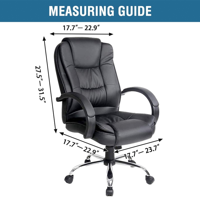 Velvet Home Office Stretchable Computer Desk Chair Covers Mid High Back Black gallery