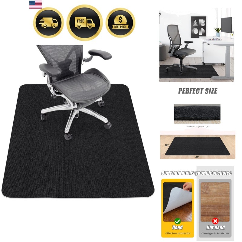 Office Chair Mat for Hardwood Floor,Office Computer Gaming Chair Mat for Tile…
