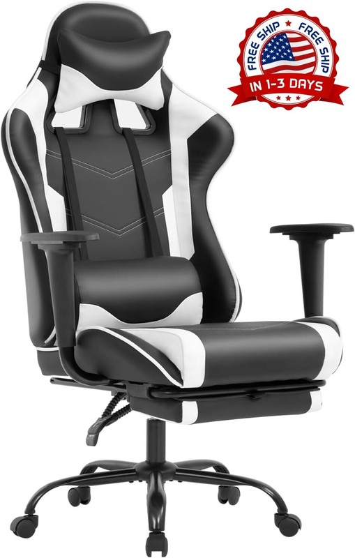 Silla De Gamer Escritorio Oficina Giratoria Ergonomica Para Computadora PC Alto