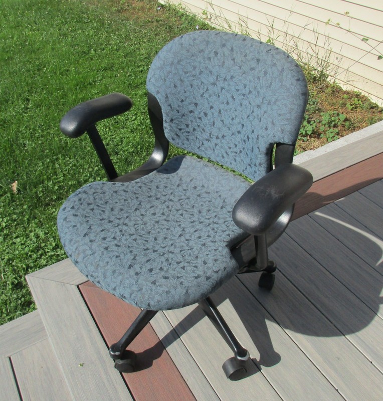 Herman Miller Equa Conference Chair/ Task Chair In Bluish Color Fabric