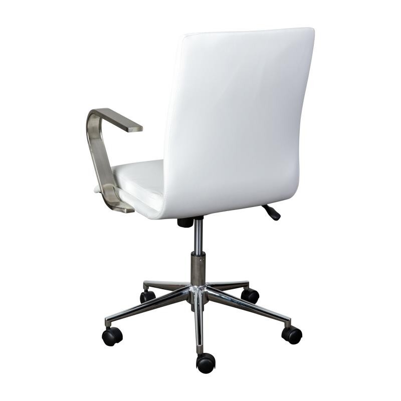 Mid-Back Designer Executive LeatherSoft Office Armchair with Brushed Chrome Base gallery