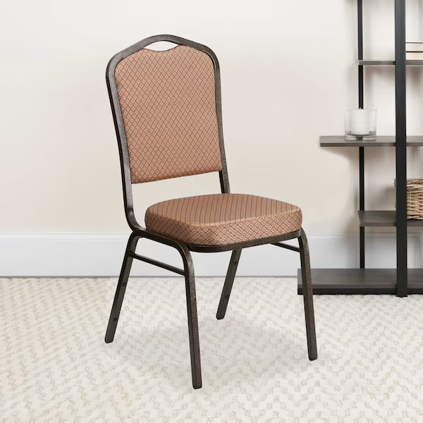 Flash Furniture Gold Fabric Banquet Chair,PK4 4-FD-C01-GOLDVEIN-GO-GG Flash