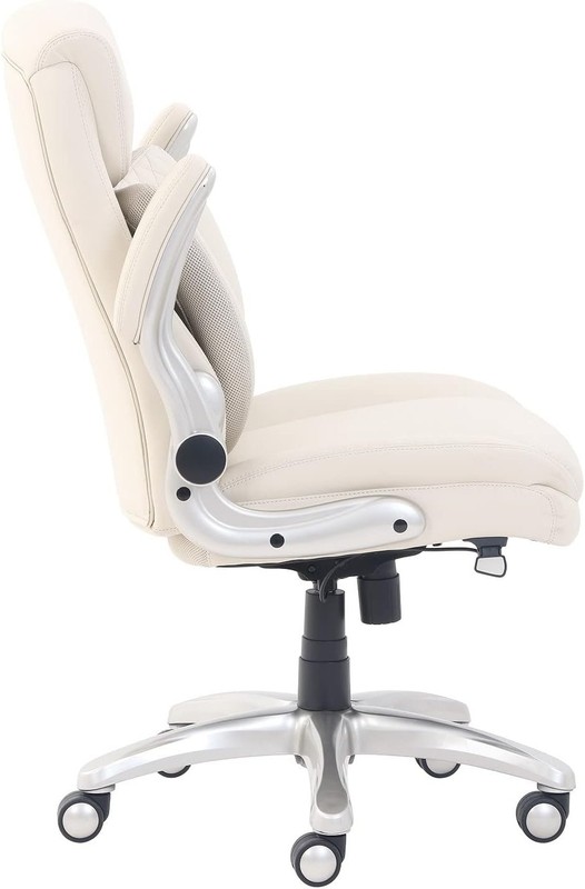 Amazon Basics Ergonomic Executive Office Chair Cream Leather gallery