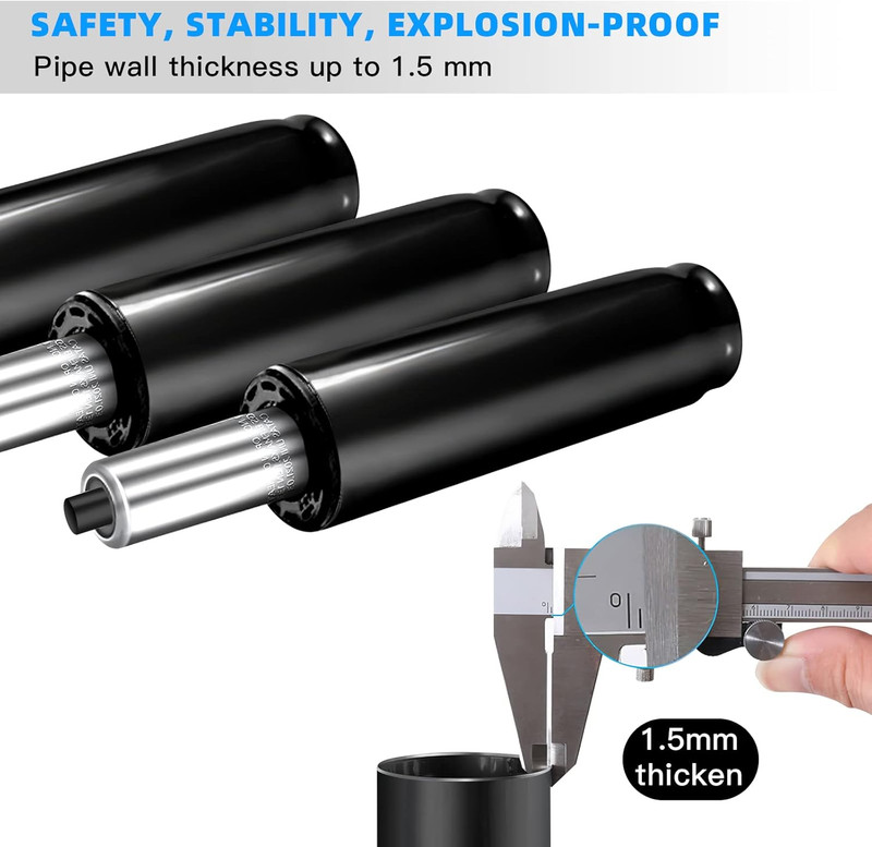 Adjustable Gas Lift Cylinder for Office Chairs, Black, 1000LBS Capacity gallery