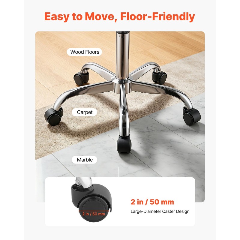 Uimoso Ergonomic Saddle Stool with Backrest, Adjustable Height, 500 lbs Capacity gallery