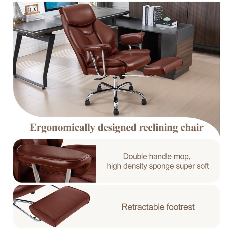 Big and Tall Office Chair 800lbs Wide Seat Office Chair with Back Support gallery