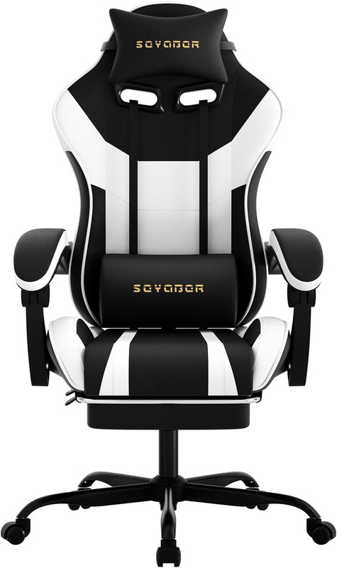 Ergonomic Gaming Chair,A Versatile 3-In-1 Video Game Chair for Work, Study