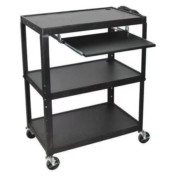 Luxor Extra Wide Adj Cart,w/Keyboard AVJ42XLKB Luxor AVJ42XLKB 847210025160