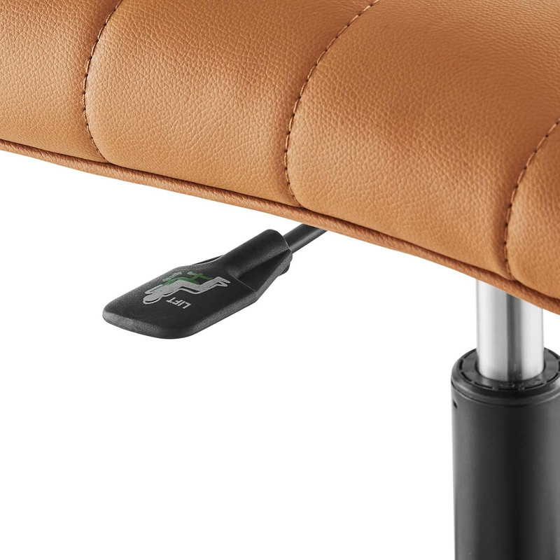 Stylish Black Tan Ripple Home Office Desk and Chair Set gallery
