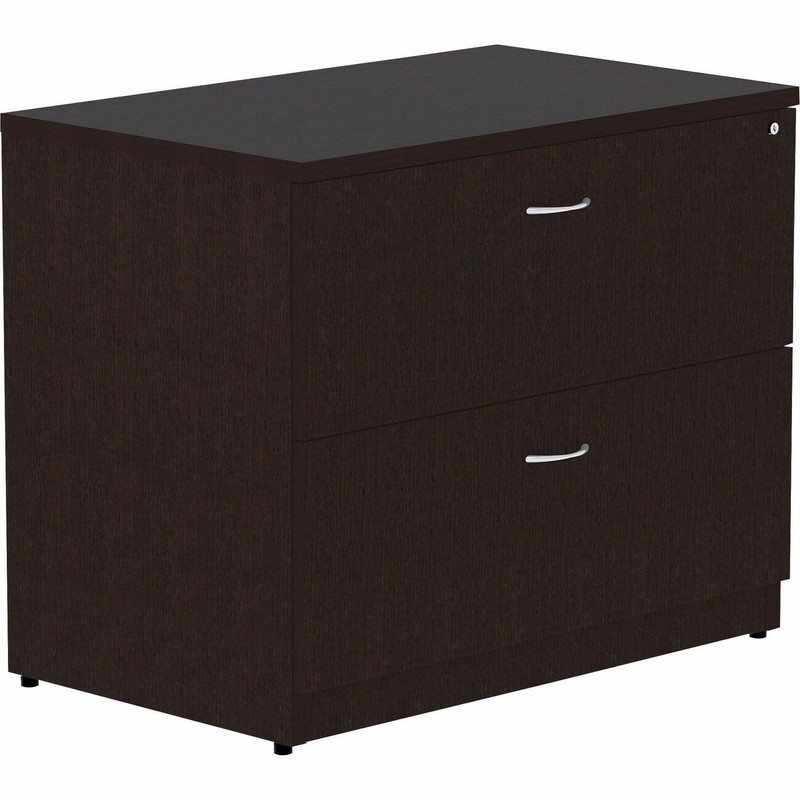 Lorell Essentials Espresso Laminate Lateral File - 2-Drawer (llr-18223) gallery