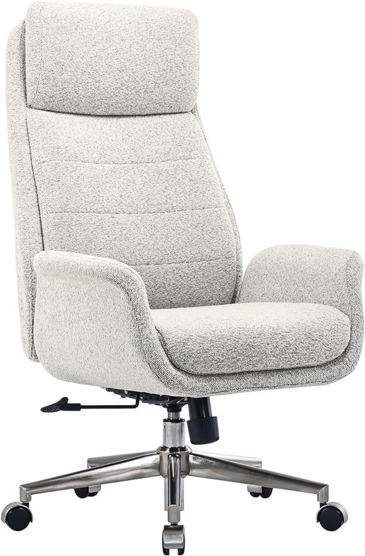 Realspace? Modern Comfort Pizana Boucl? Fabric High-Back Executive Office Chair