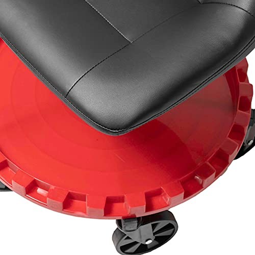 2-230 Monster Rolling Padded Mechanic Stool Seat Garage Shop Roller Work gallery