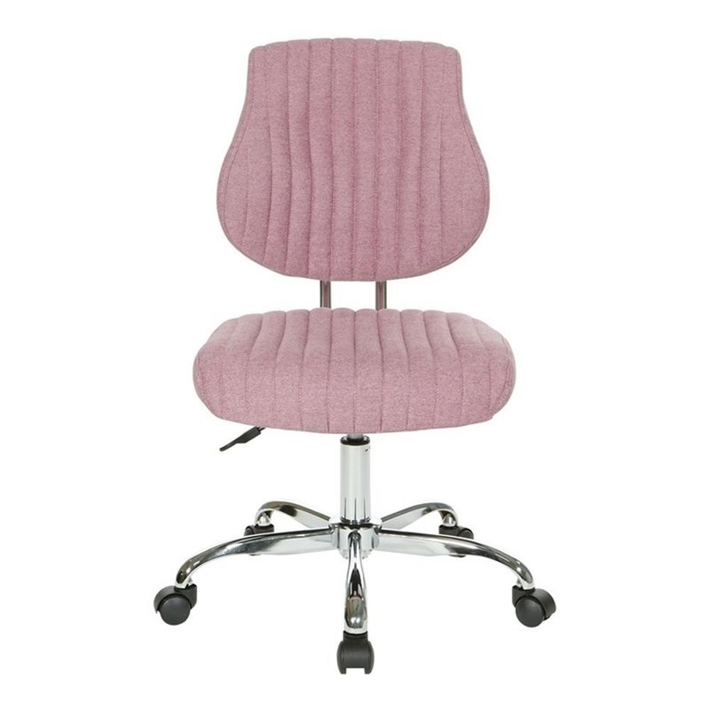 Scranton & Co Orchid Purple Fabric Office Chair with Chrome Base and Lumbar gallery