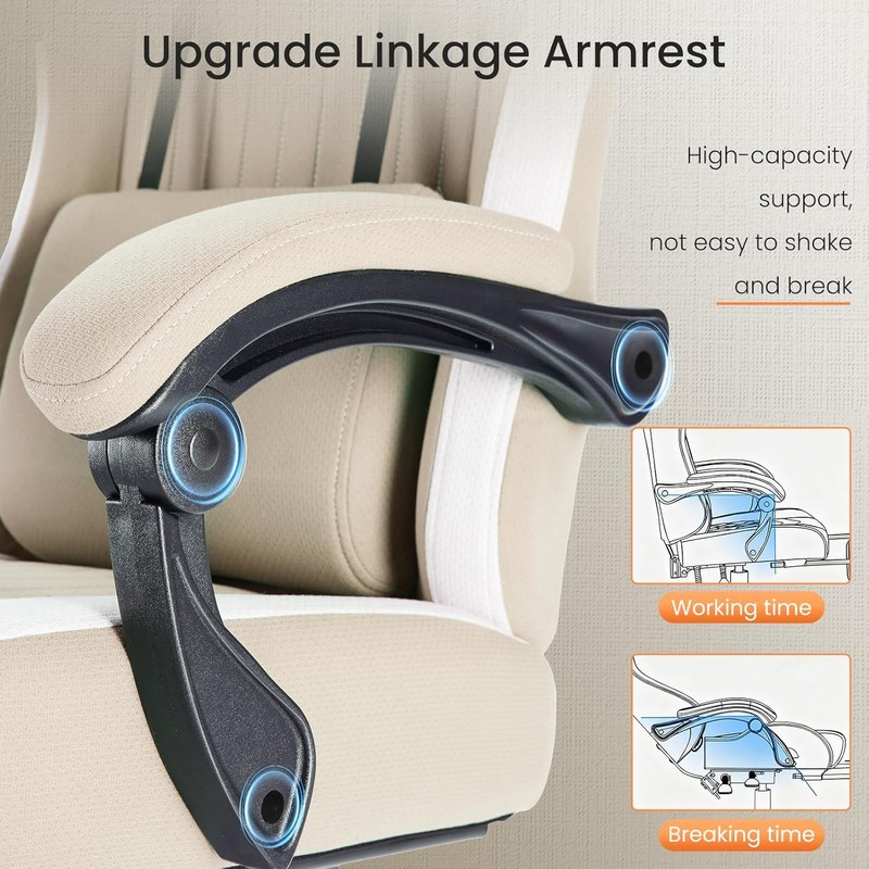 Computer Gaming Chair High Back Ergonomic Desk Chair with Footrest and Lumbar gallery