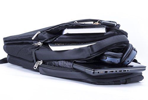 Office Factor Black Laptop Computer Backpack, Multi-functional bag-Lightweight gallery