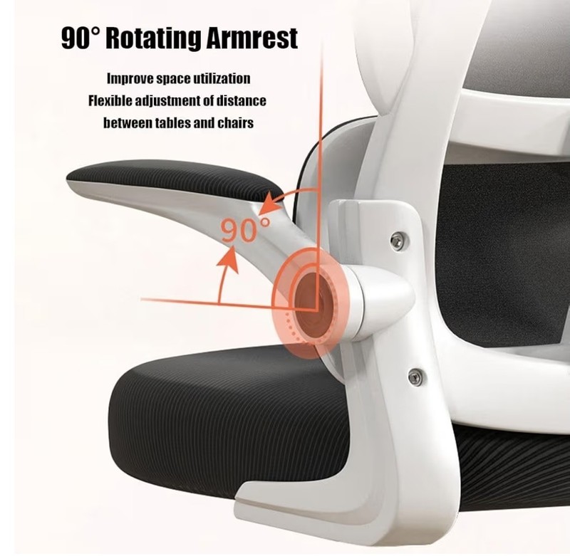 Modern Ergonomic Office Chair, Mesh Back with Lumbar Support, 3D Headrest, 90 R gallery