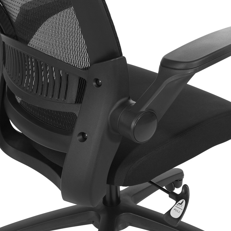 Managers Chair with Mesh Back in Black Fabric Seat gallery