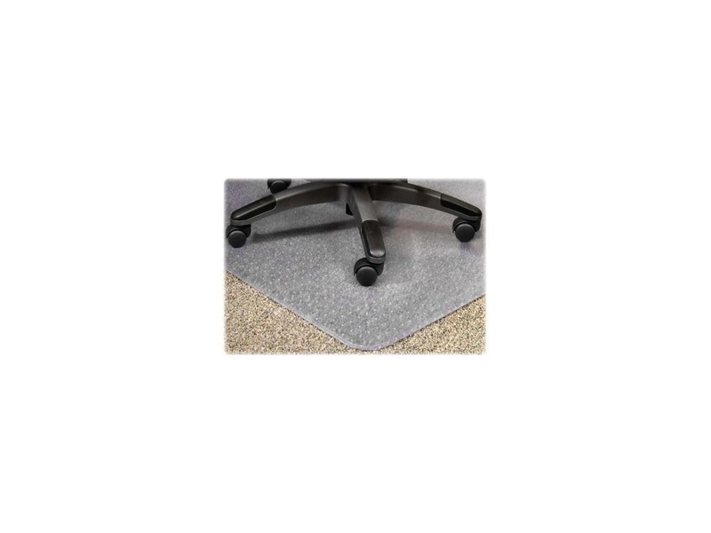 Lorell 25755 PlushMat Chair Mat 60" L x 46" W x 0.13" Thickness Overall - 12" Le gallery