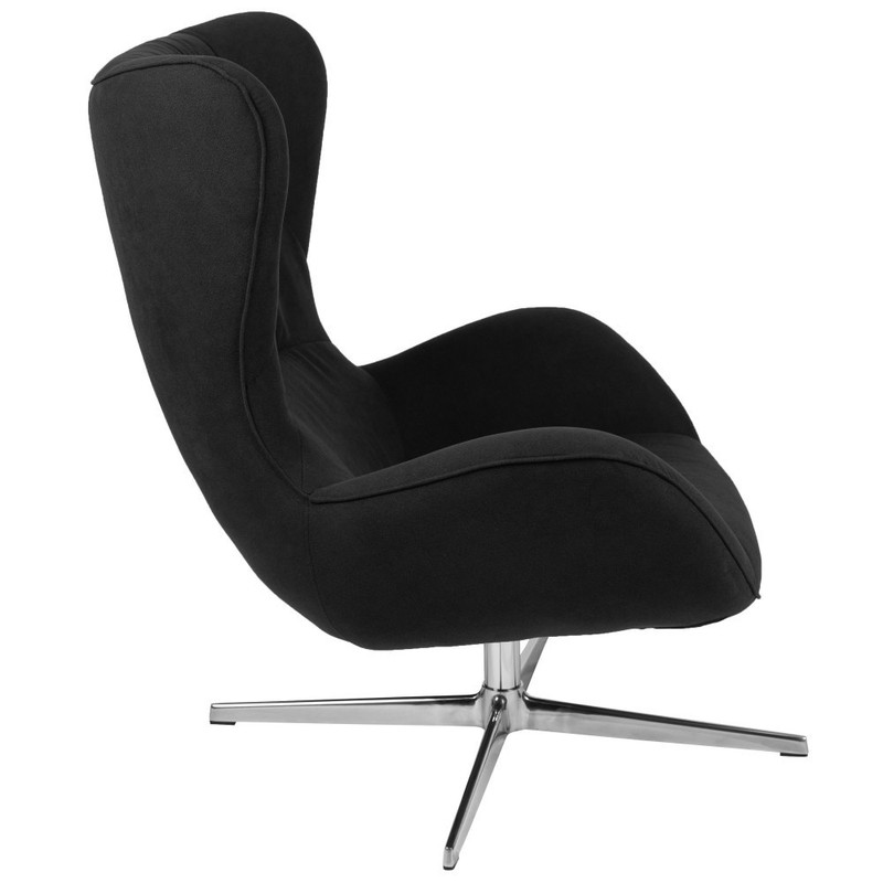Home and Office Retro Swivel Wing Accent Chair - 35"D x 32.5"W x 40.5"H gallery