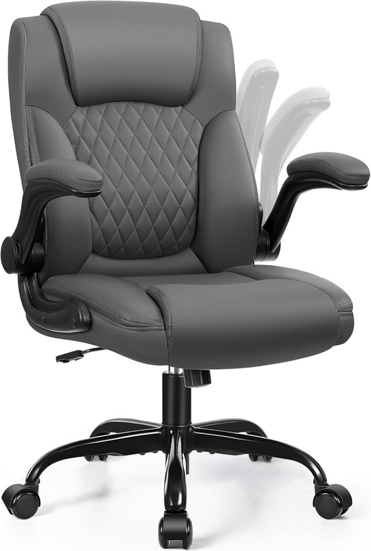 PU Leather Office Chair Ergonomic Swivel Desk Gaming Chair Wheels