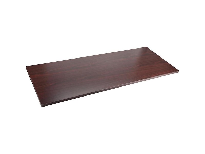 Lorell Adjustable Height Tabletop 24"x60"x1" Mahogany 59605 gallery
