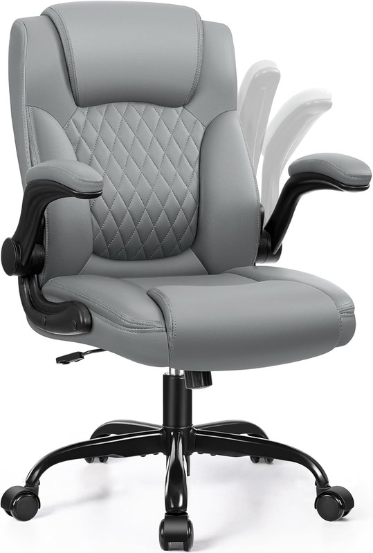 PU Leather Office Chair Ergonomic Swivel Desk Gaming Chair Wheels