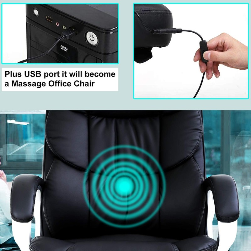 Office Chair Computer High Back Adjustable Ergonomic Desk Comfortable Black gallery