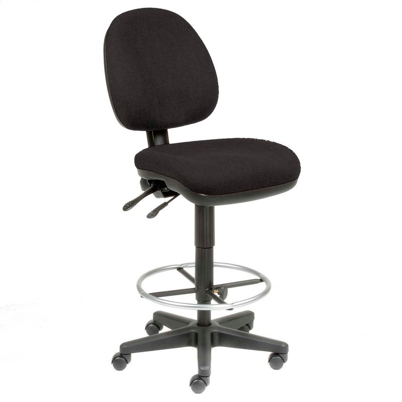 Task Stool – 360176; Footrest Without Arms – Black