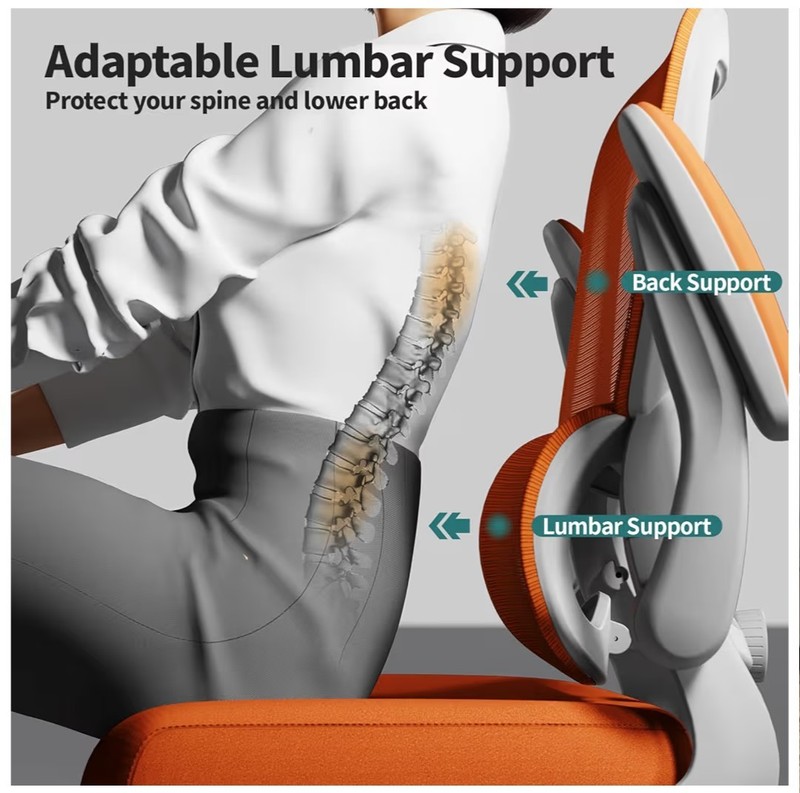TRALT Ergonomic Mesh Office Chair - 330LBS, Adjustable Lumbar, Lifetime Warranty gallery
