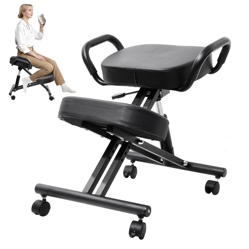 Ergonomic Kneeling Chair with Adjustable Height and Comfortable Cushion gallery