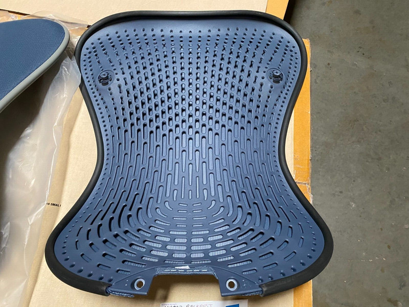 Herman Miller OEM Mirra Desk Chair molded triflex Latitude back GR Blue Fog S