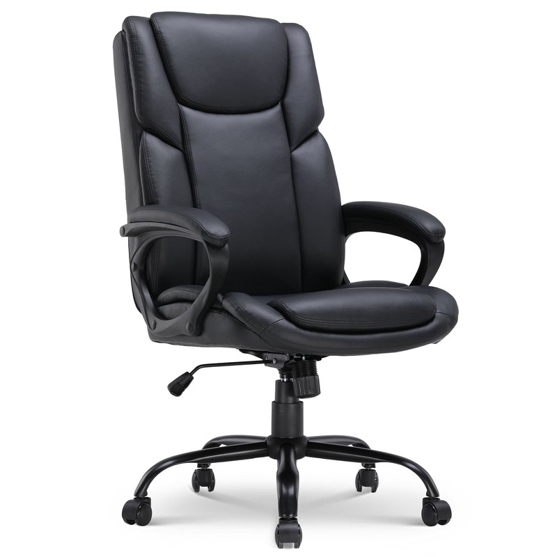 Mainstays Executive Office Chair High Back Leather Ergonomic Desk Task Chair New