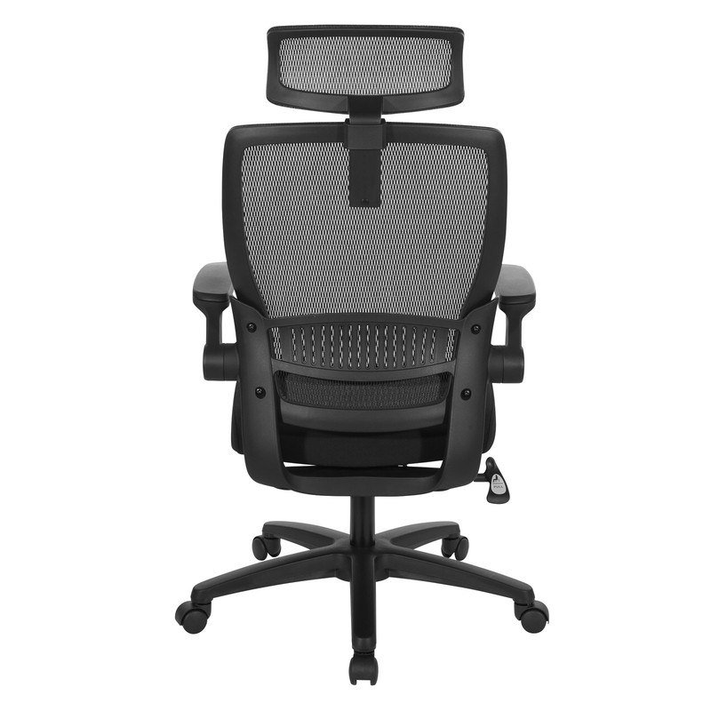 Managers Chair with Mesh Back in Black Fabric Seat gallery