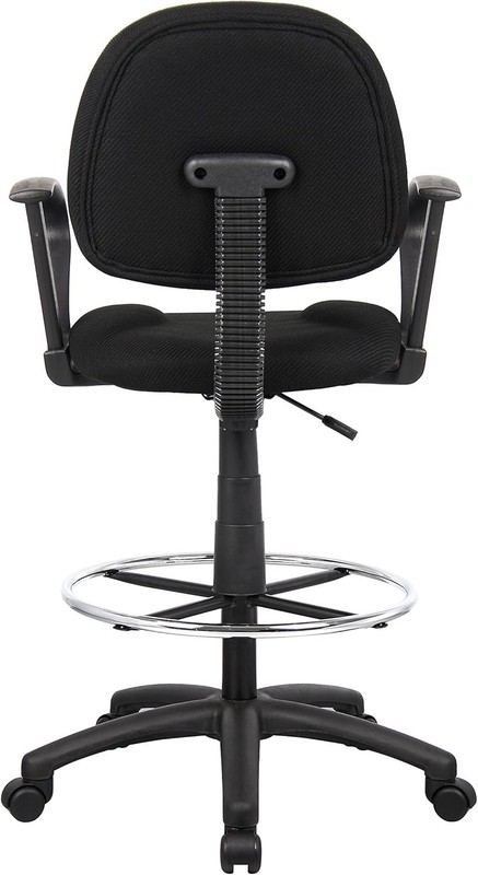 Ergonomic Works Drafting Chair W/ Loop Arms in Black Mid-Back gallery