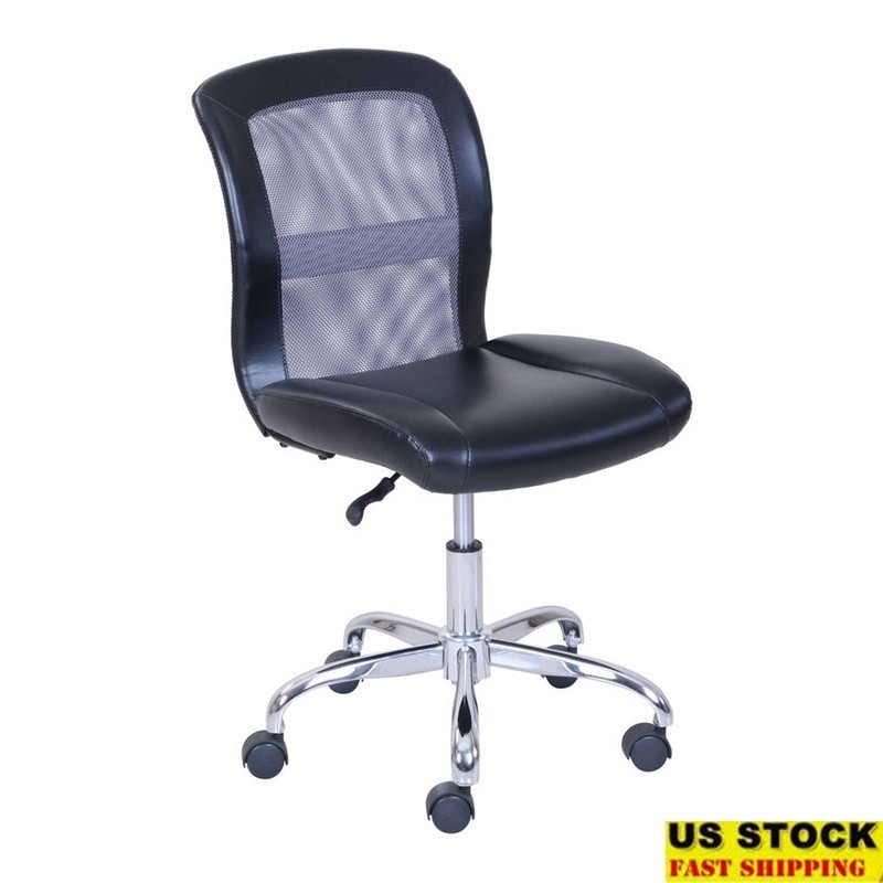 Mid-Back Vinyl Mesh Office Chair Swivel Ergonomic Task Seat Home Gaming New